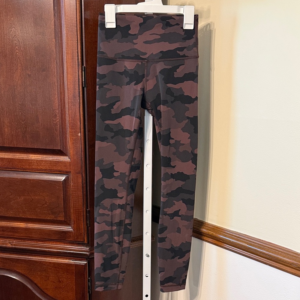 Lululemon Wunder Train High-Rise Tight 25" 4 Heritage 365 Camo Brown Earth Multi
